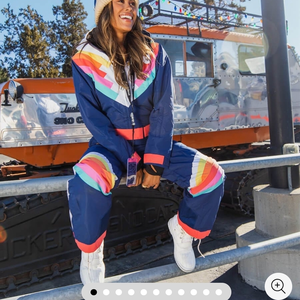 Tipsy Elves Rainbow Chevron Jumpsuit